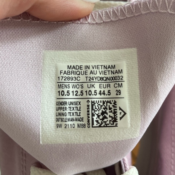 Converse All Star Cx Stretch Peaceful Plum Pale Amethyst High Top Canvas 10.5 - Picture 6 of 6